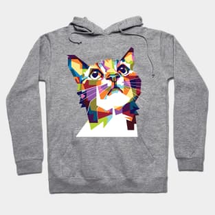 Farbige Katze Hoodie